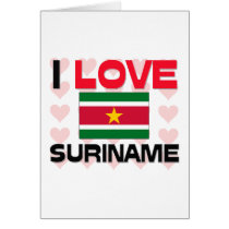 I Love Suriname cards by tshirtshirts I Love Suriname cards