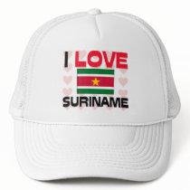 I Love Suriname hats