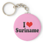I Love Suriname Key Chain