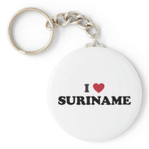 I Love Suriname Key Chain