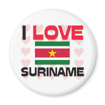 I Love Suriname magnets
