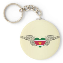 I Love Suriname -wings Key Chain