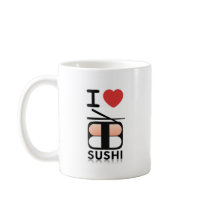 I Love Sushi mugs