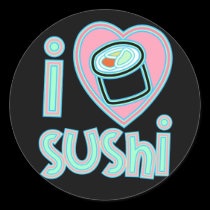 I love Sushi stickers