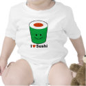 I Love Sushi t-shirts by pounddesigns I Love Sushi t-shirts