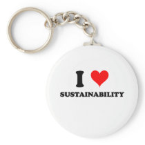 I Love Sustainability Key Chains