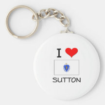 I Love Sutton Massachusetts Key Chains