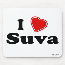I Love Suva Mouse Pads