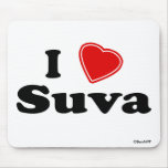 I Love Suva mousepads