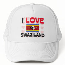 I Love Swaziland hats