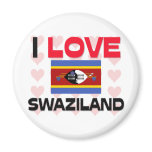 I Love Swaziland Refrigerator Magnet