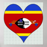 I Love Swaziland Print