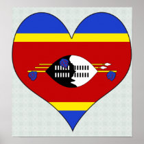 I Love Swaziland Print
