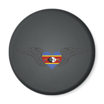 I Love Swaziland -wings Refrigerator Magnet
