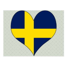 I Love Sweden Post Card