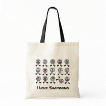 I Love Swimming bags