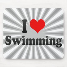 I love Swimming Mousepads