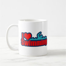 I Love Swimming Mugs