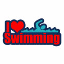 I Love Swimming photo sculptures by swimtowin I Love Swimming photo sculptures