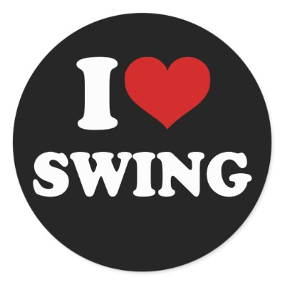 I Love Swing Sticker