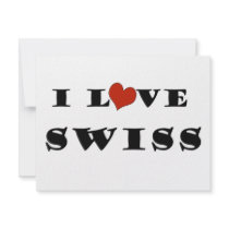 I Love Swiss invitations