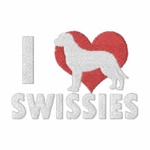 I Love Swissies Embroidered Shirt