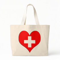 I Love Switzerland Canvas Bags