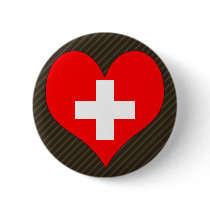 I Love Switzerland Pinback Button