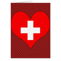 I Love Switzerland Greeting Card