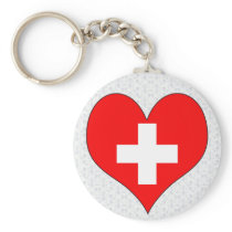 I Love Switzerland Keychain
