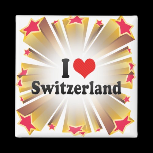 I Love Switzerland Fridge Magnet
