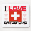 I Love Switzerland mousepads