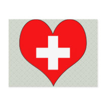 I Love Switzerland Post Card
