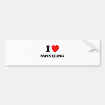 I love Swiveling Bumper Sticker