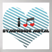 I Love Symphonic Metal Print