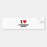 I Love Synchronized Skating Bumper Stickers