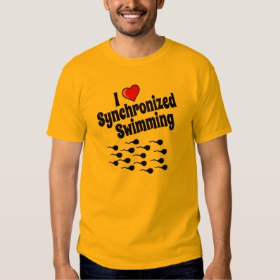 I Love Synchronized Swimming T Shirt