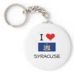 I Love Syracuse New York Keychain
