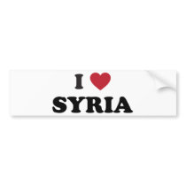 I Love Syria Bumper Sticker