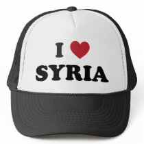 I Love Syria Mesh Hat