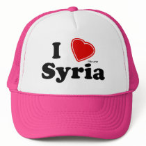 I Love Syria Mesh Hat