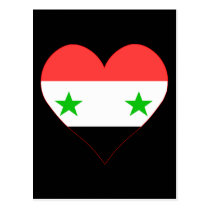 I Love Syria Heart Postcards