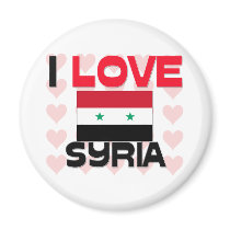 I Love Syria magnets by tshirtshirts I Love Syria magnets