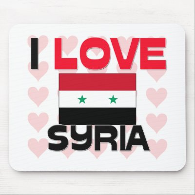 I Love Syria Mouse Pad by tshirtshirts