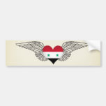 I Love Syria -wings Bumper Sticker