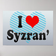 I Love Syzran', Russia Posters