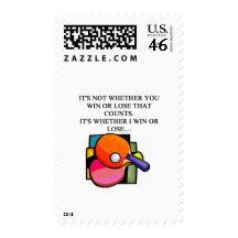 i love table tennis stamp