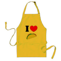 I Love Tacos aprons by ktreadwe I Love Tacos aprons