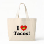 I Love Tacos Canvas Bags
