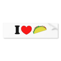 I Love Tacos bumper stickers